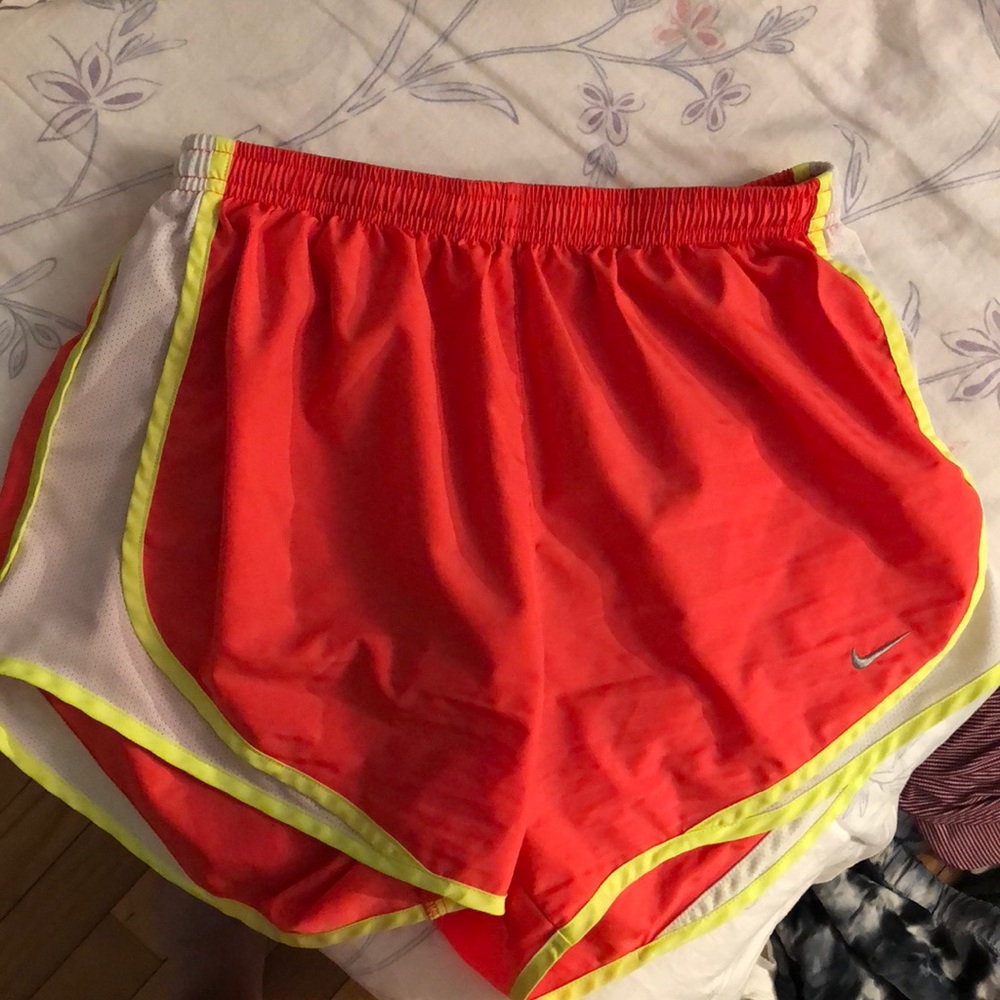 Neon nike shorts